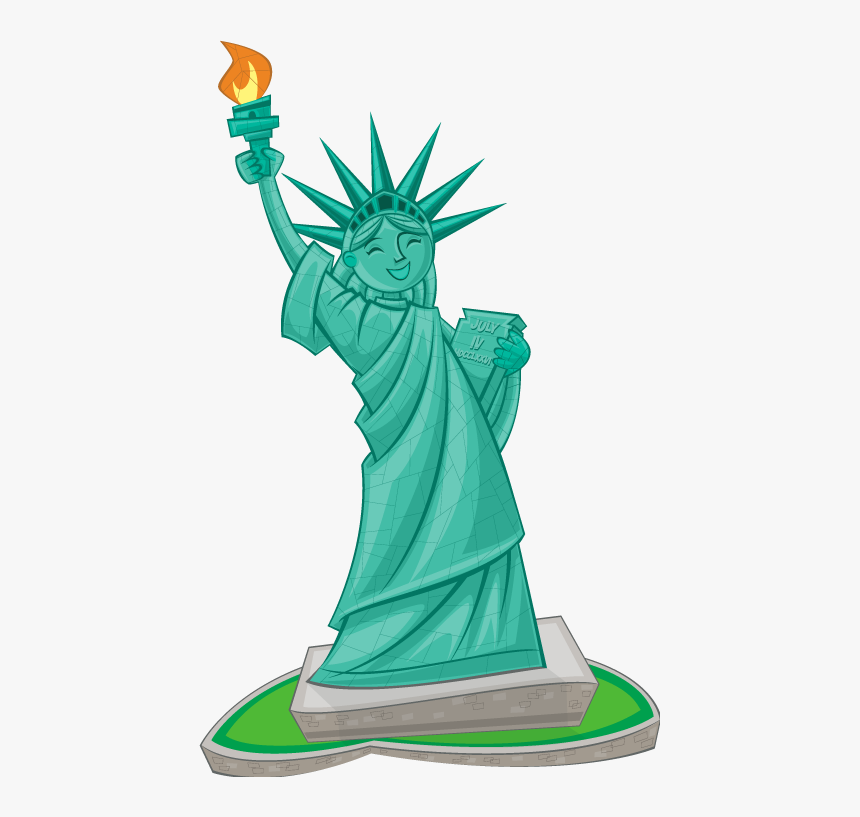 Transparent Greek Statue Clipart - Clipart Statue Of Liberty Cartoon, HD Png Download, Free Download