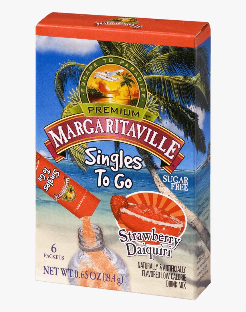 Margaritaville Strawberry Daiquiri Singles To Go - Margaritaville Singles To Go, HD Png Download, Free Download