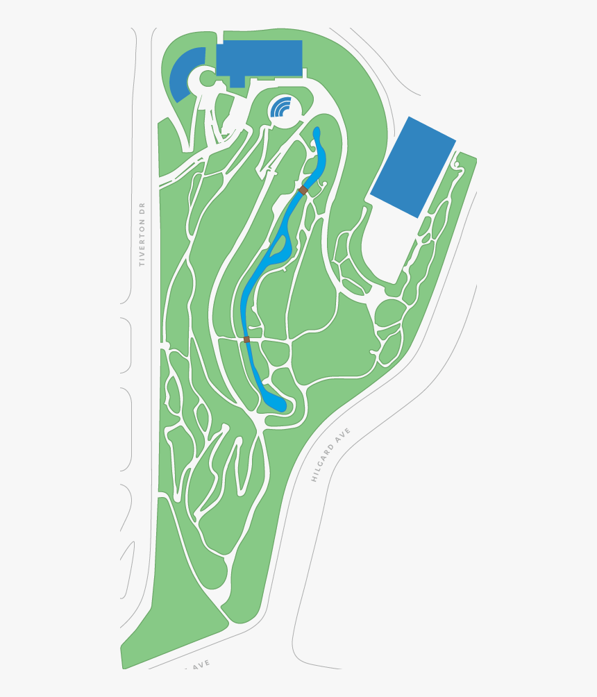 Ucla Botanical Garden Map Fern Garden, HD Png Download, Free Download