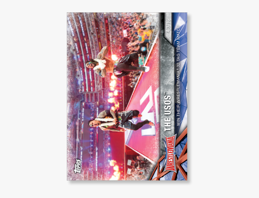 The Usos 2017 Wwe Road To Wrestlemania Base Cards Poster - Snowboarding, HD Png Download, Free Download