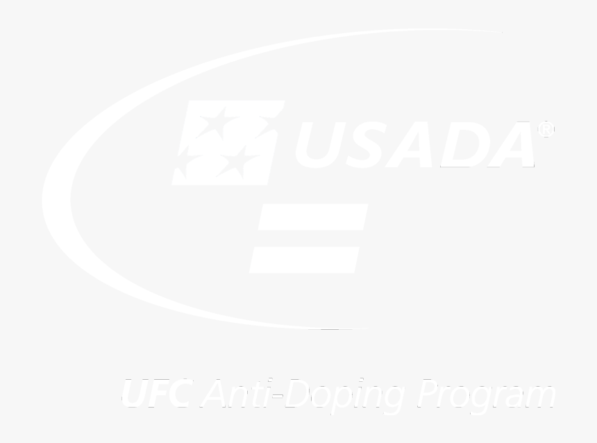 Usada Ufc Anti-doping Program Logo In White - Poster, HD Png Download, Free Download