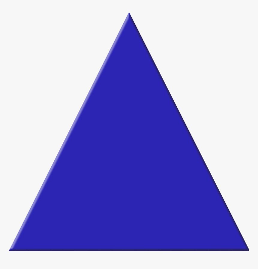 Blue Triangle - Blue Triangle Transparent Background, HD Png Download, Free Download