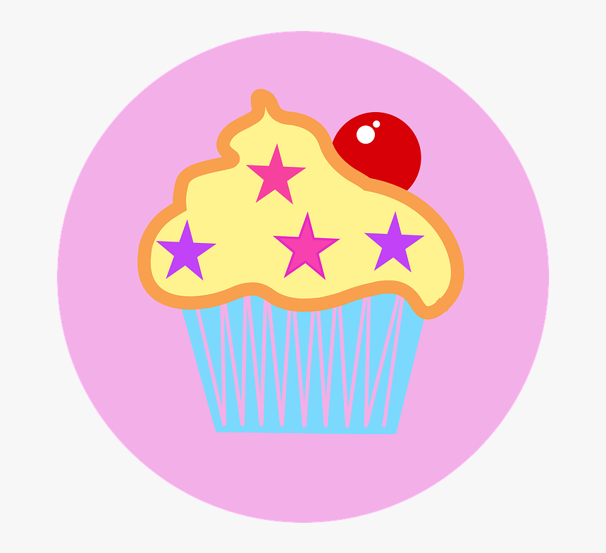 Cupcake, Cake, Cherry, Cute, Pink, Logo, Sweet, Cream - Logo, HD Png Download, Free Download