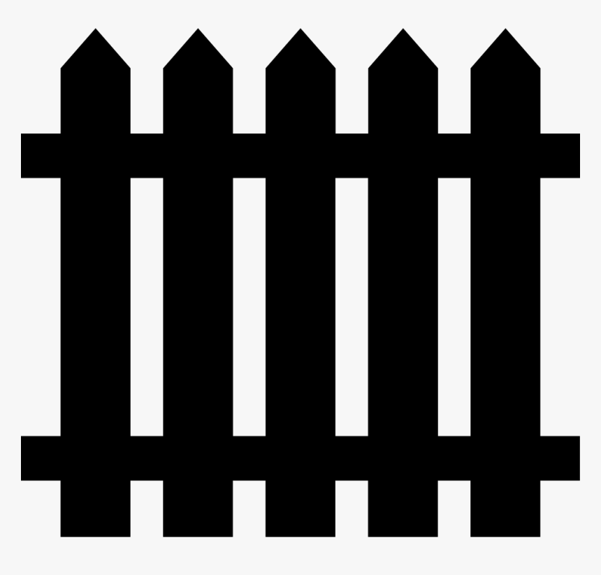 Fence Svg Black - Fence Icon Png, Transparent Png, Free Download