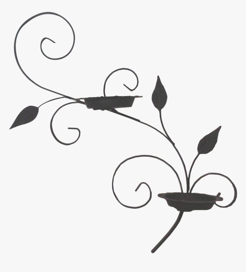 Salterini-style Iron Wall Planter In A Scrolled Design, HD Png Download, Free Download