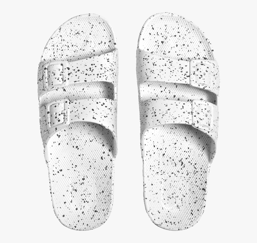 White Splatter - Moses - Freedom Sandals - White Splatter - Skateboard Deck, HD Png Download, Free Download