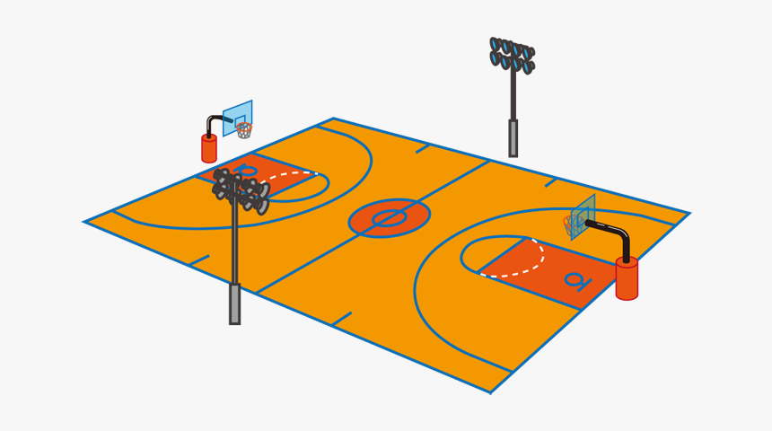 Basketball Court, HD Png Download, Free Download