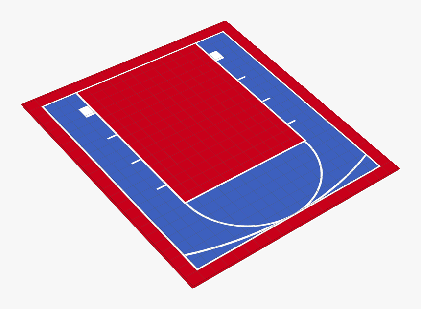 Basketball Court Kit Style - Slope, HD Png Download, Free Download