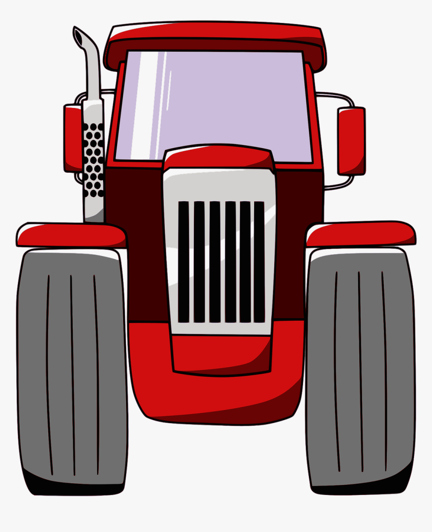 Preview - Front View Tractor Clipart, HD Png Download, Free Download