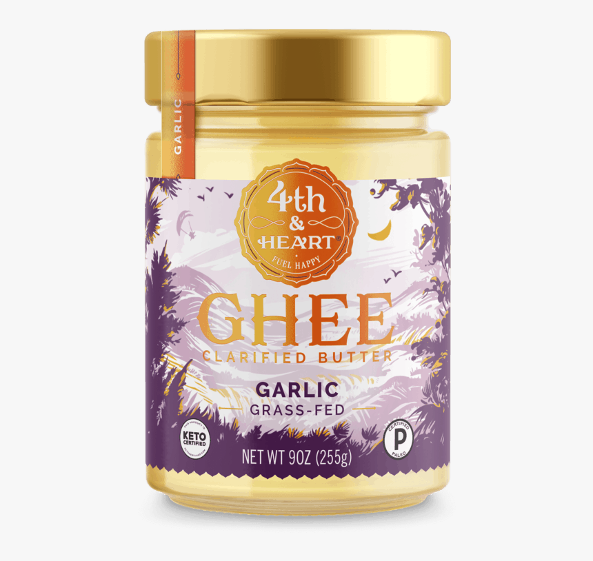 Ghee-garlic - 4th And Heart Ghee Butter, HD Png Download, Free Download