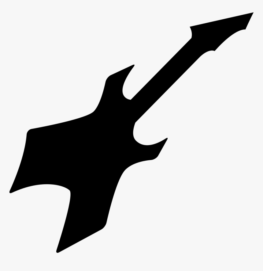 Electric Guitar Silhouette, HD Png Download, Free Download