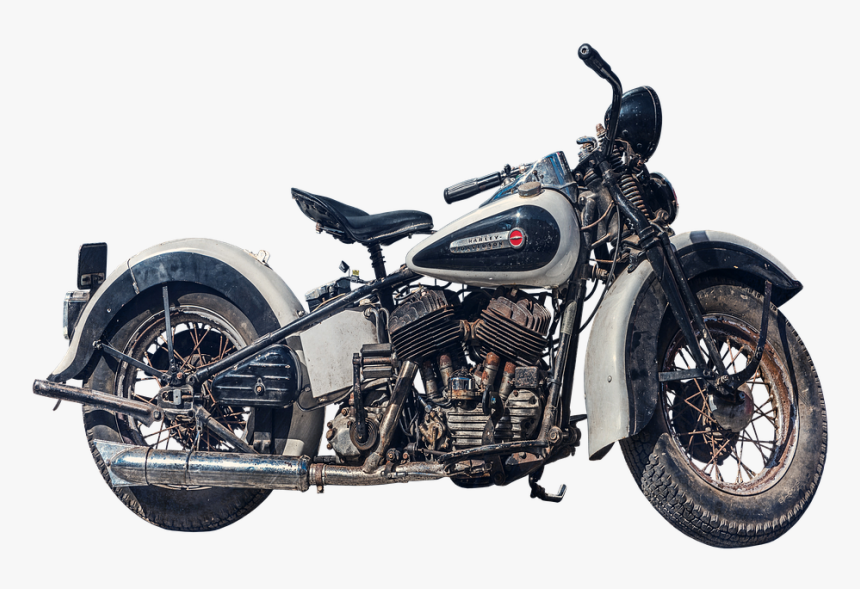 Harley Davidson - Old Motor Png, Transparent Png, Free Download