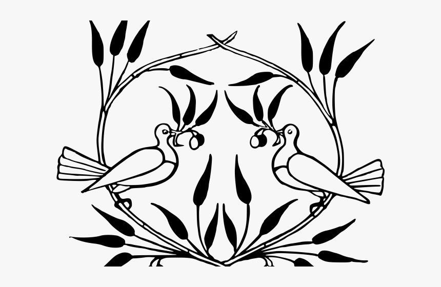 White Dove Clipart Olive Branch - Art Drawings With Elements Of Art, HD Png Download, Free Download