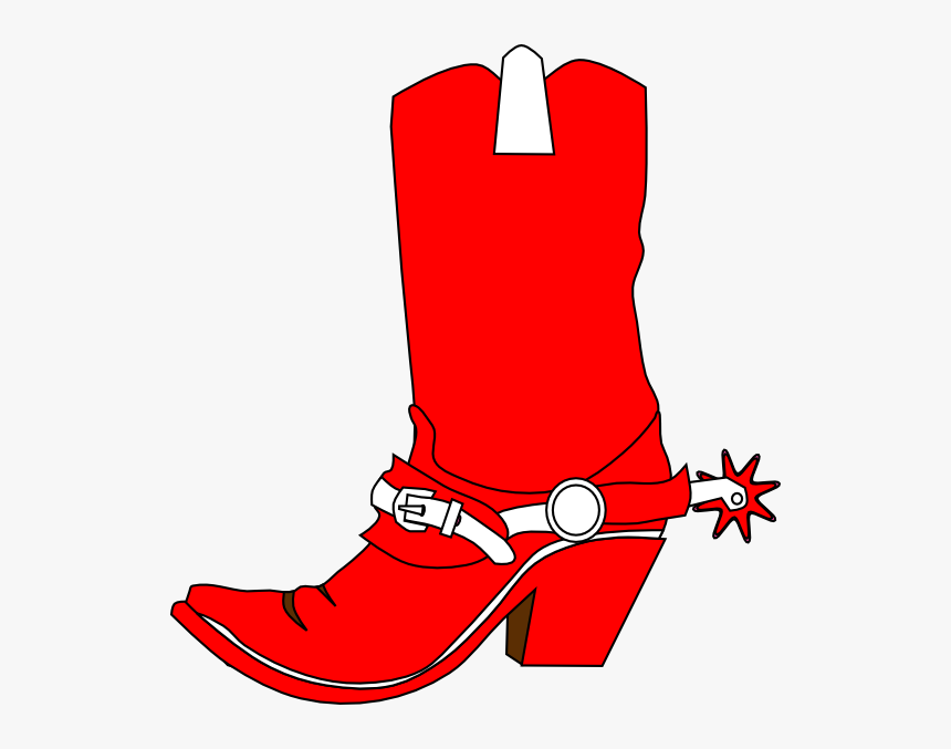 Cowboy Boot Png Transparent Image - Red Cowboy Boot Clipart, Png Download, Free Download