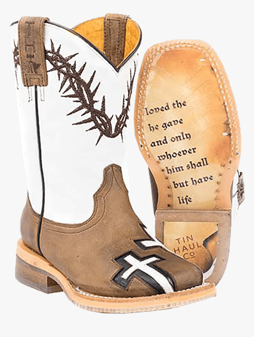 Tin Haul Kid"s Between Two Thieves Cowboy Boot - Cowboy Boots John 3 16, HD Png Download, Free Download