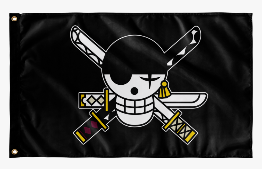 Flags Wall Flag One Piece Zoro Jolly Roger Hd Png Download Kindpng - one piece flag roblox