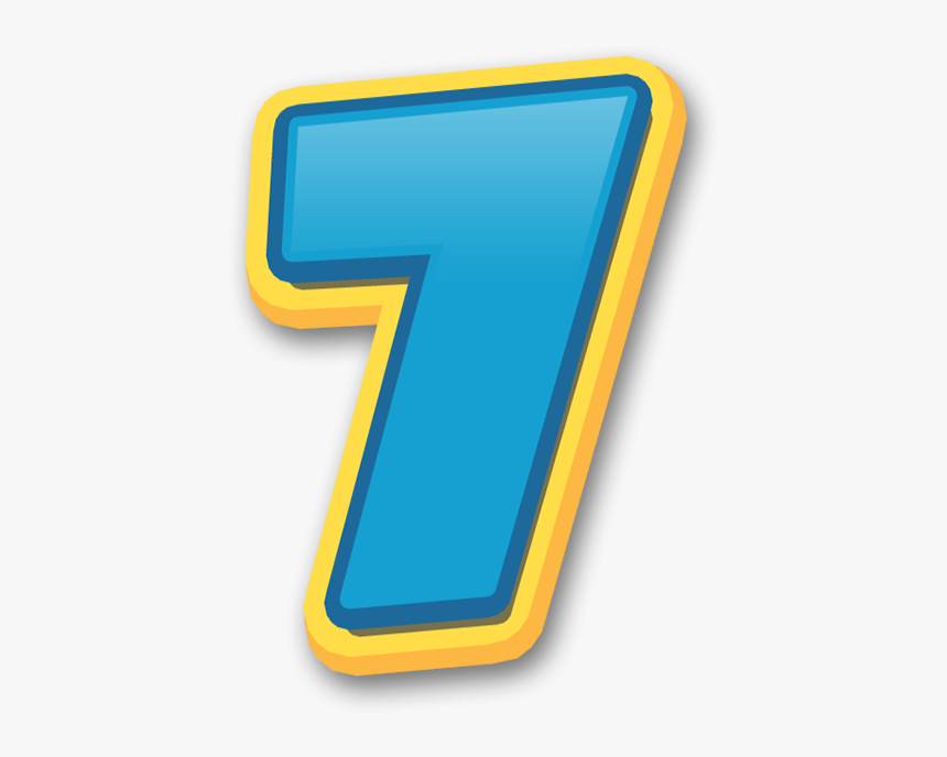 Paw Patrol Png Number - Paw Patrol Number 7, Transparent Png, Free Download