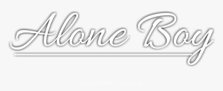 Alone Png - Calligraphy, Transparent Png, Free Download