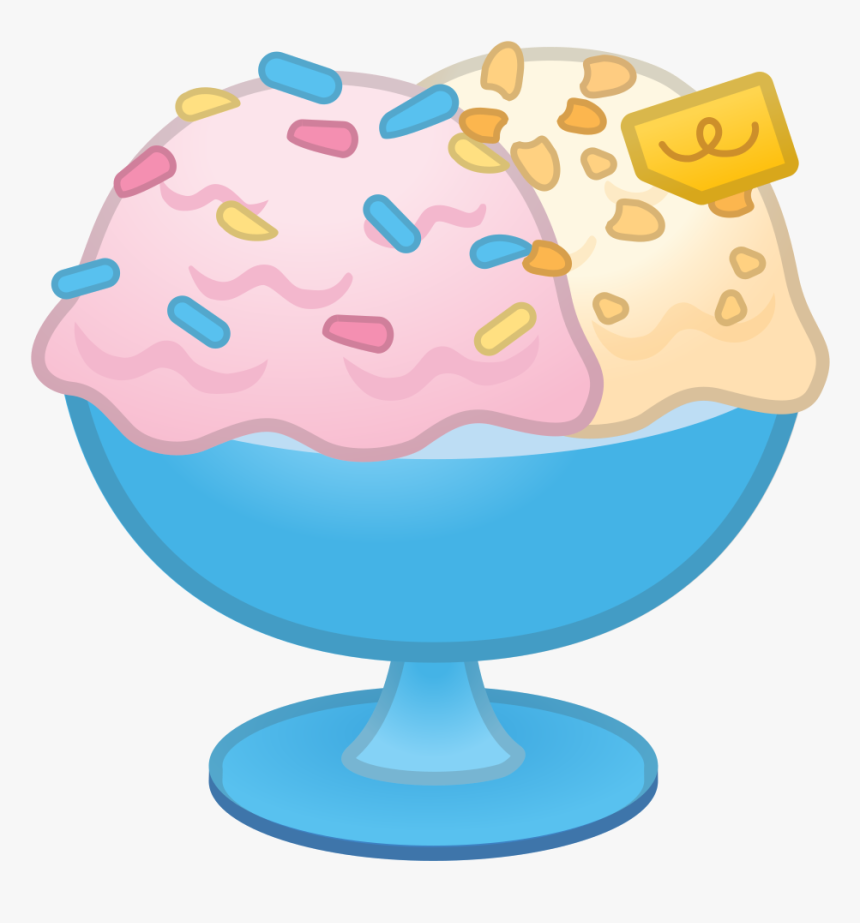 Ice Cream Icon - Emoji De Helado Png, Transparent Png, Free Download