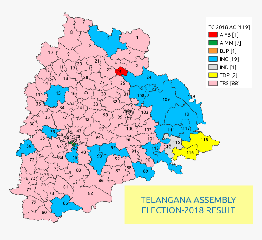 Telangana Election Results 2019, HD Png Download, Free Download