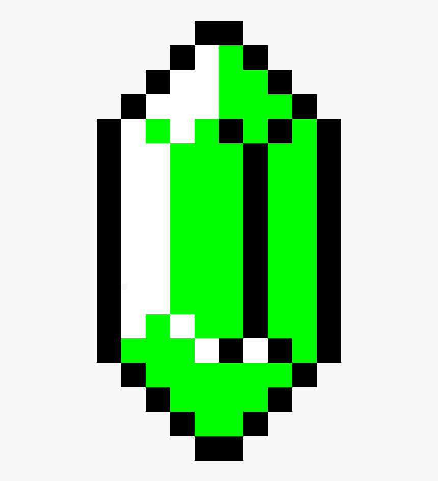 Rupee Zelda Png - 8 Bit Rupee Zelda, Transparent Png, Free Download