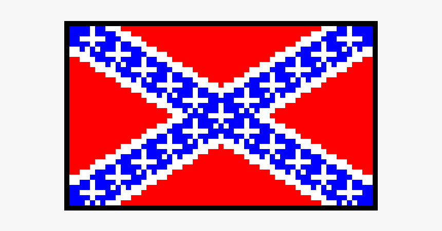 Rebel Flag Pixel Art, HD Png Download, Free Download