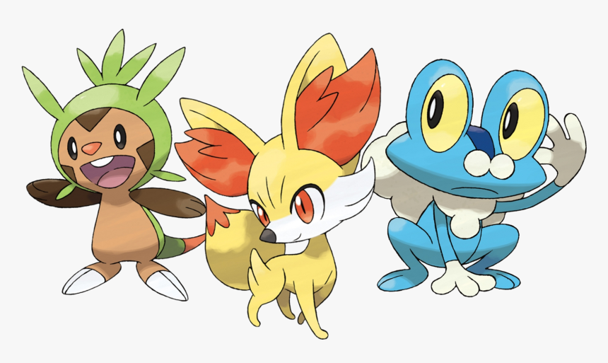 Kalos Starters - Pokemon Starters, HD Png Download, Free Download