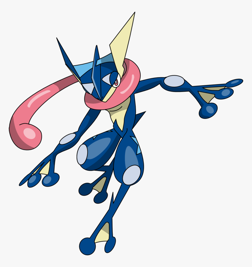 Greninja And Its Awesome Tongue Scarf - Pokemon Greninja, HD Png Download i...