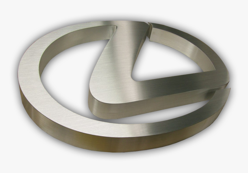 Brushed Stainless Steel Fabricated Lexus Logo - Emblem, HD Png Download, Free Download