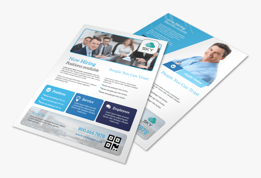 Professional Now Hiring Flyer Template Preview - Hiring Flyer, HD Png Download, Free Download