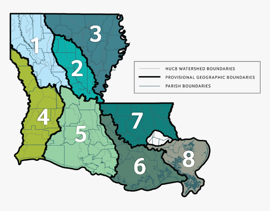 Watershed Louisiana Huc 8, HD Png Download, Free Download