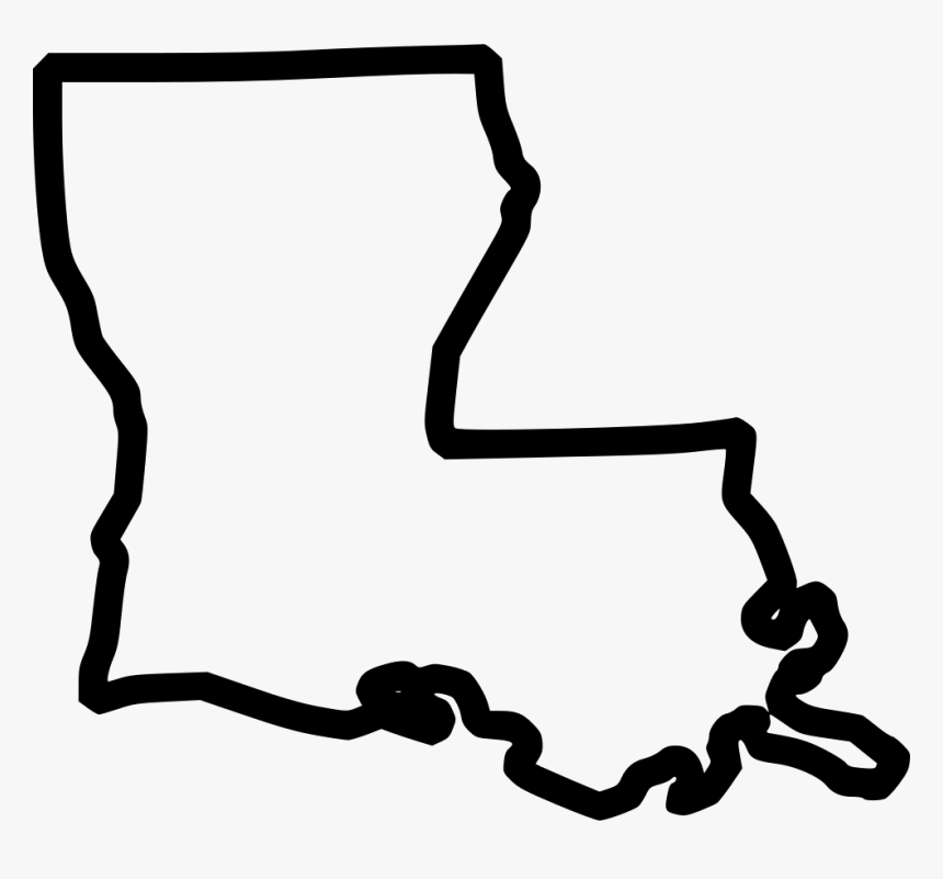 Louisiana - Louisiana State Outline Svg, HD Png Download, Free Download