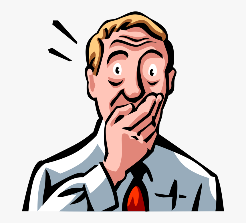 Shocked Png Page - Hand Over Mouth Cartoon, Transparent Png - kindpng