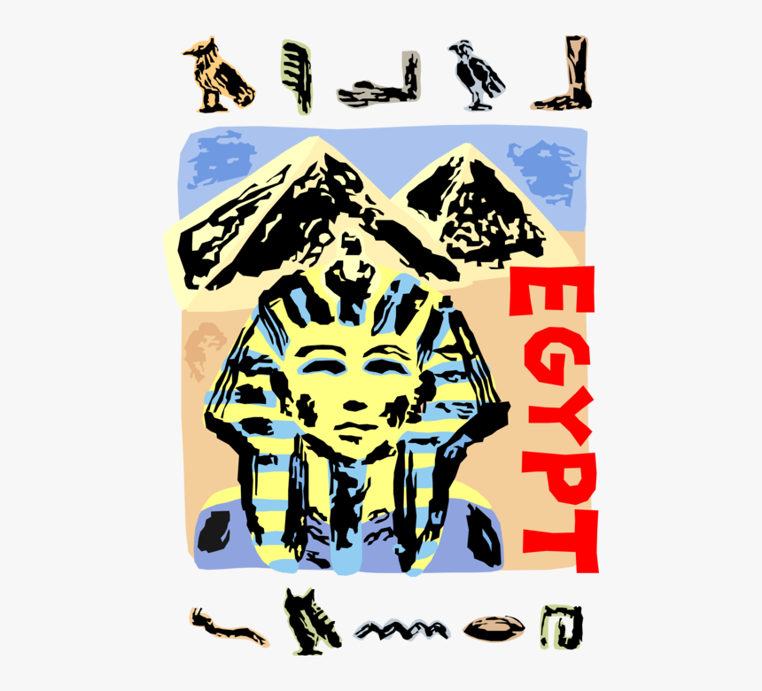 Vector Illustration Of Ancient Egyptian Great Sphinx - Poster, HD Png Download, Free Download