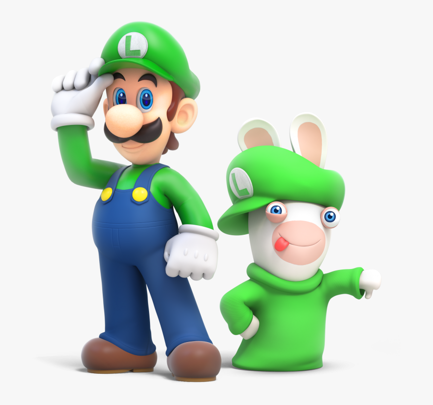 Mario Rabbids Kingdom Battle Luigi, HD Png Download, Free Download