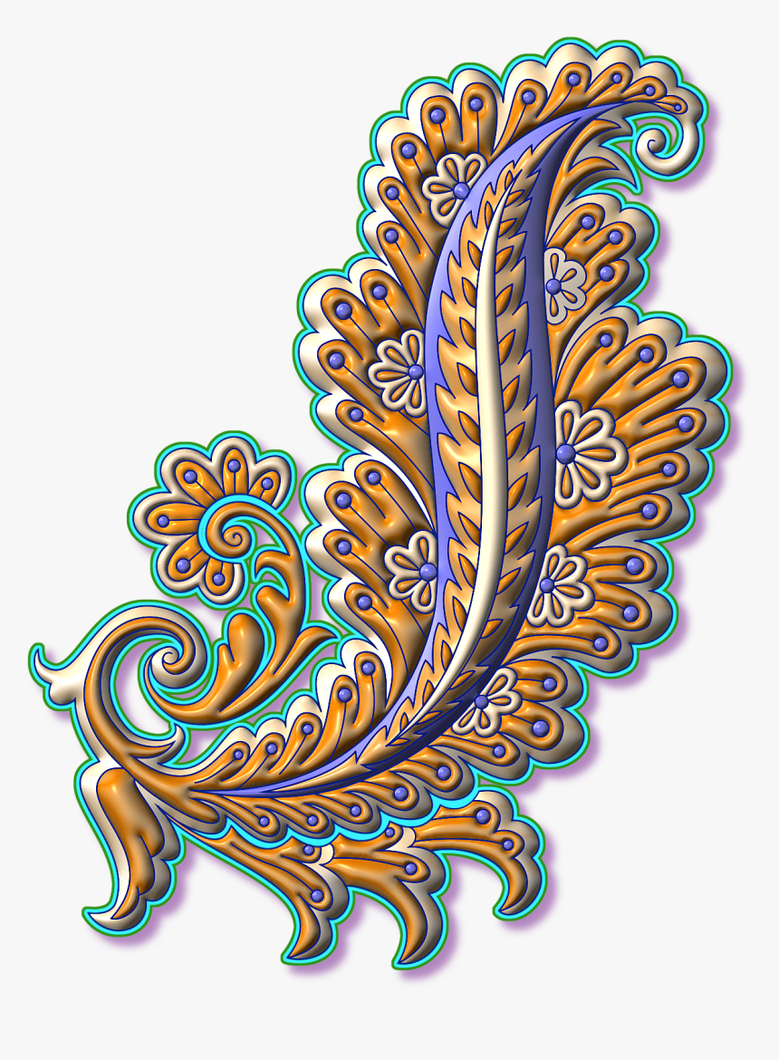 Based On My Paisley Feather Design - Illustration, HD Png Download, Free Download