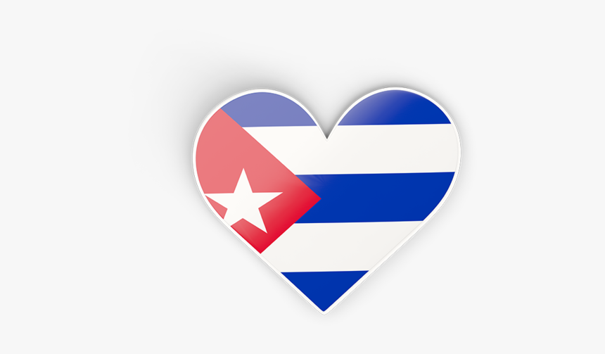 Download Flag Icon Of Cuba At Png Format - Cuba Flag Heart, Transparent Png, Free Download
