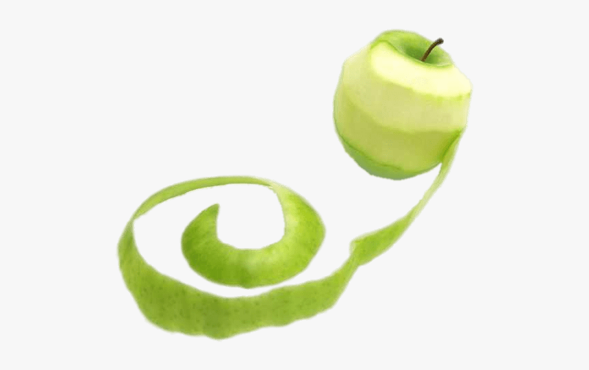 green apple with long peel peel the apple cartoon hd png download kindpng peel the apple cartoon hd png download