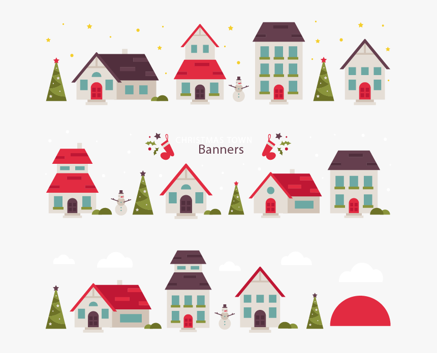 Christmas Banner Vecteur, HD Png Download, Free Download