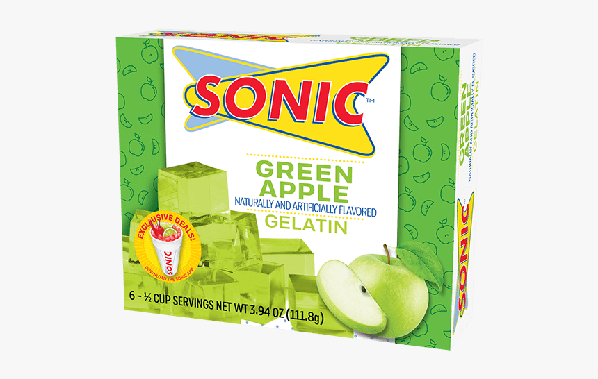 Sonic Green Apple Gelatin, HD Png Download, Free Download