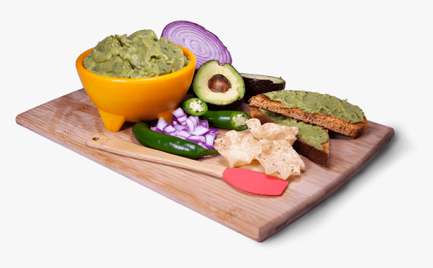 Guacamole Scene On Cutting Board - Chutney, HD Png Download, Free Download