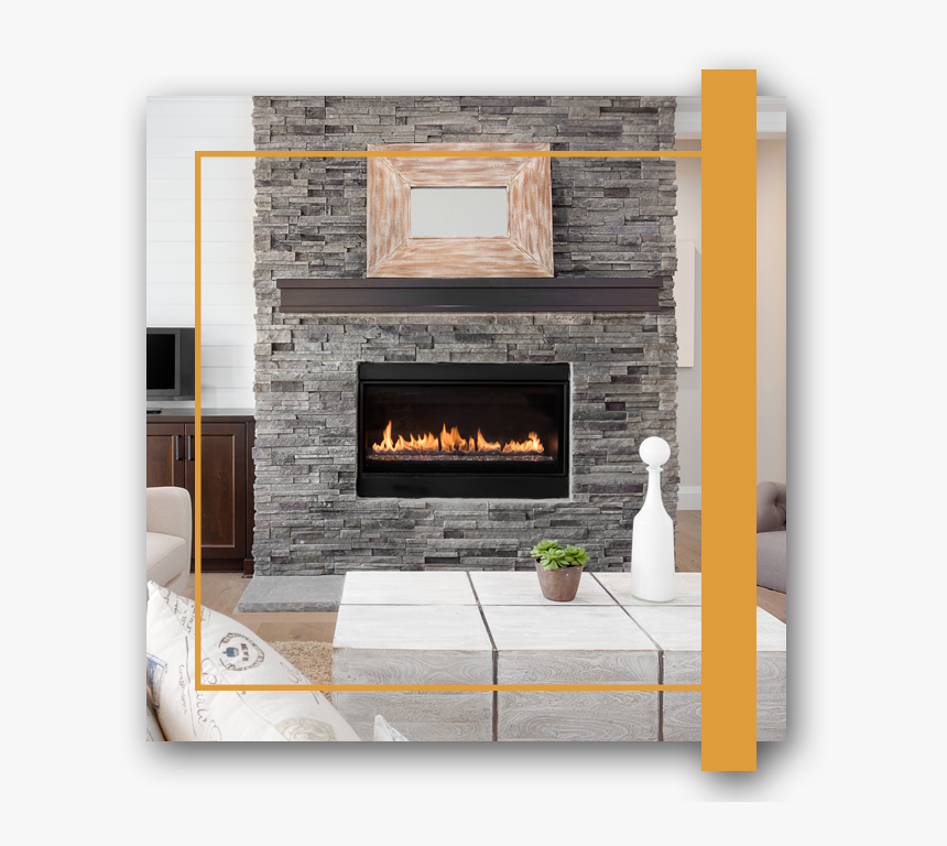 Welcome To Dunrite Chimney - Living Room With Gas Fireplace, HD Png Download, Free Download