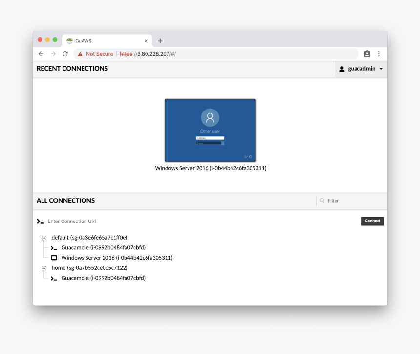 Connections - Apache Guacamole 1.0 0, HD Png Download, Free Download