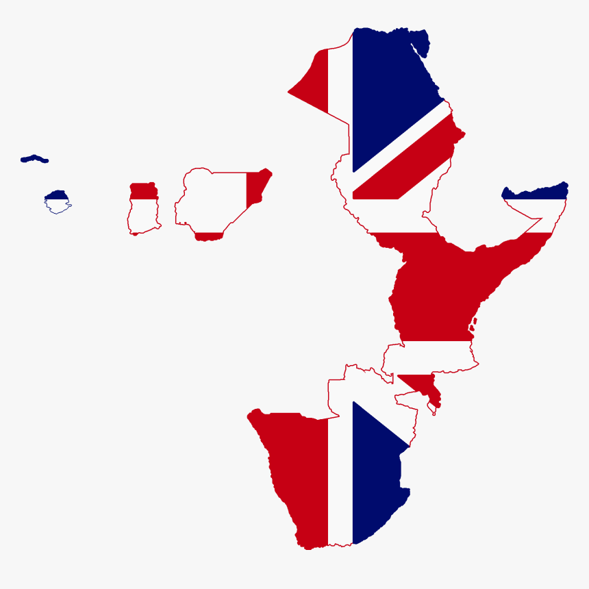 Flag Map Of British Empire
