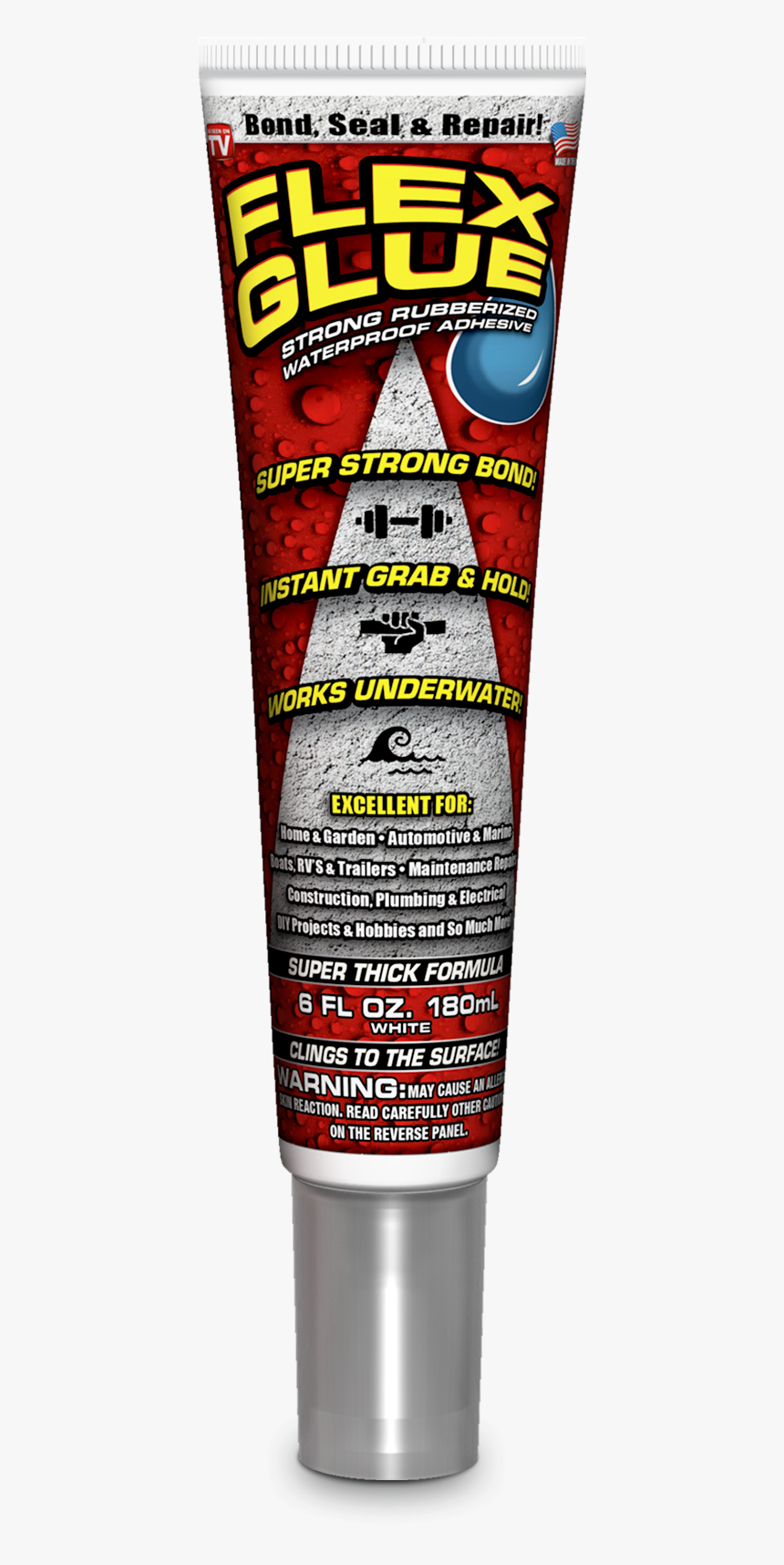 Flex Glue 6oz Tube White - Flex Seal, HD Png Download, Free Download