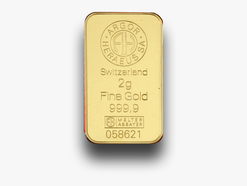 Argor Goldbar 2g - 2g Gold, HD Png Download, Free Download