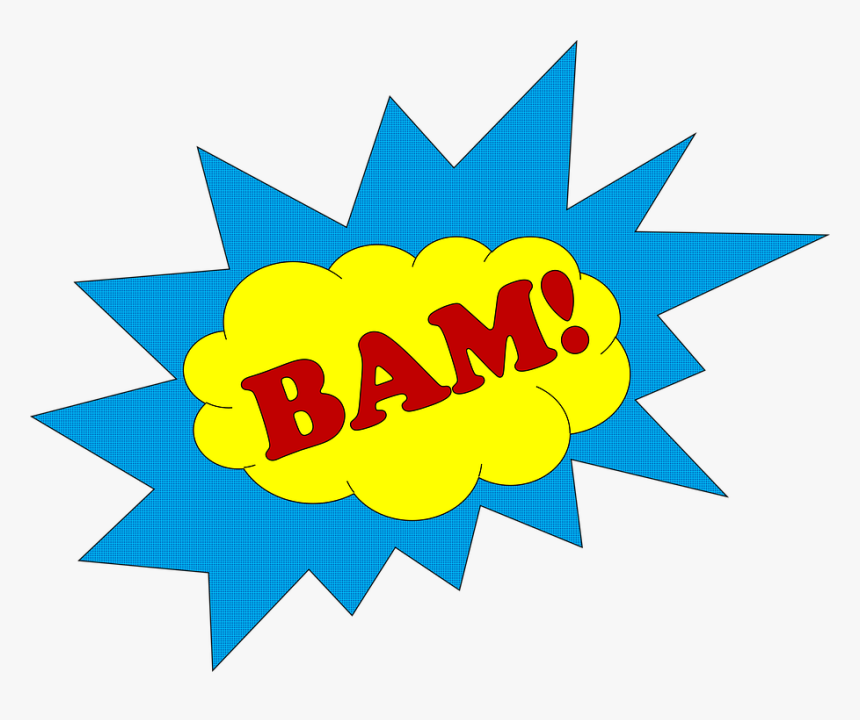 Onomatopoeia, Bam - Explosion Graphic, HD Png Download, Free Download