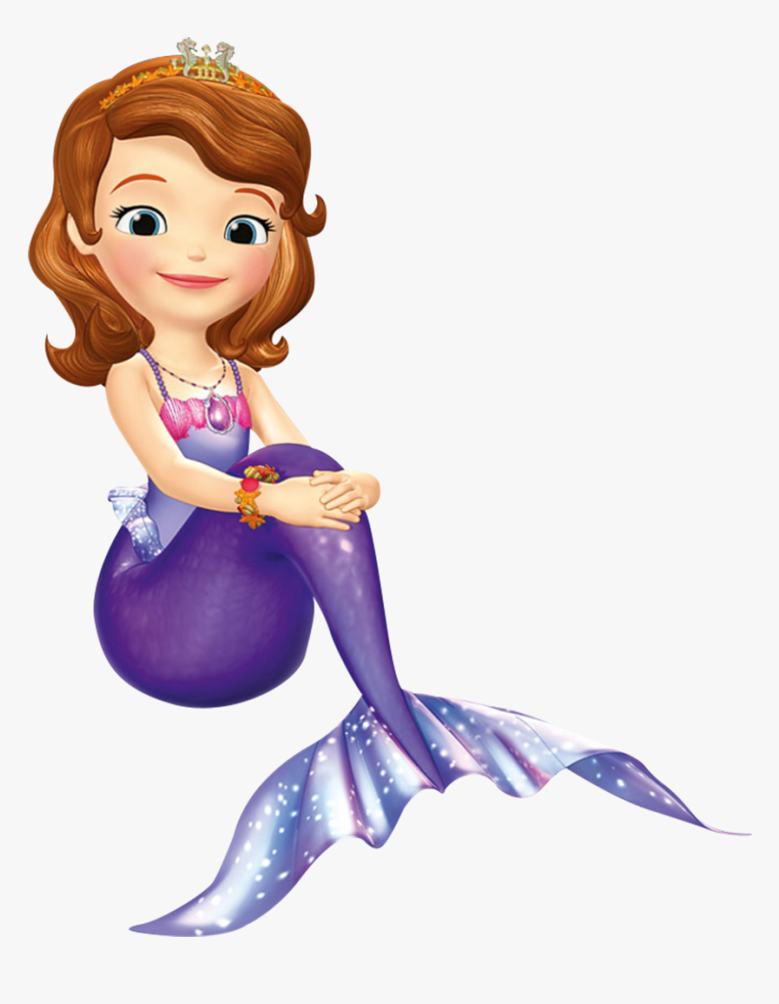 Princesa Sofia Png - Sofia The First Mermaid Sticker, Transparent Png, Free Download