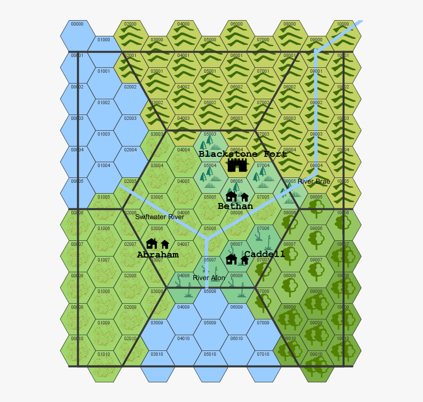 Atlas Hex 1 Hex - Dungeons And Dragons Hex Grid Png, Transparent Png, Free Download