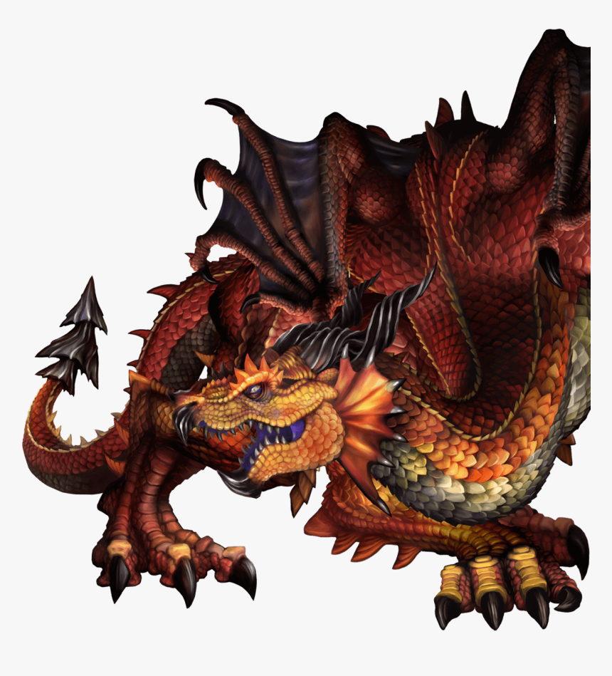 Red Dragon Dragon S Crown Art Hd Png Download Kindpng